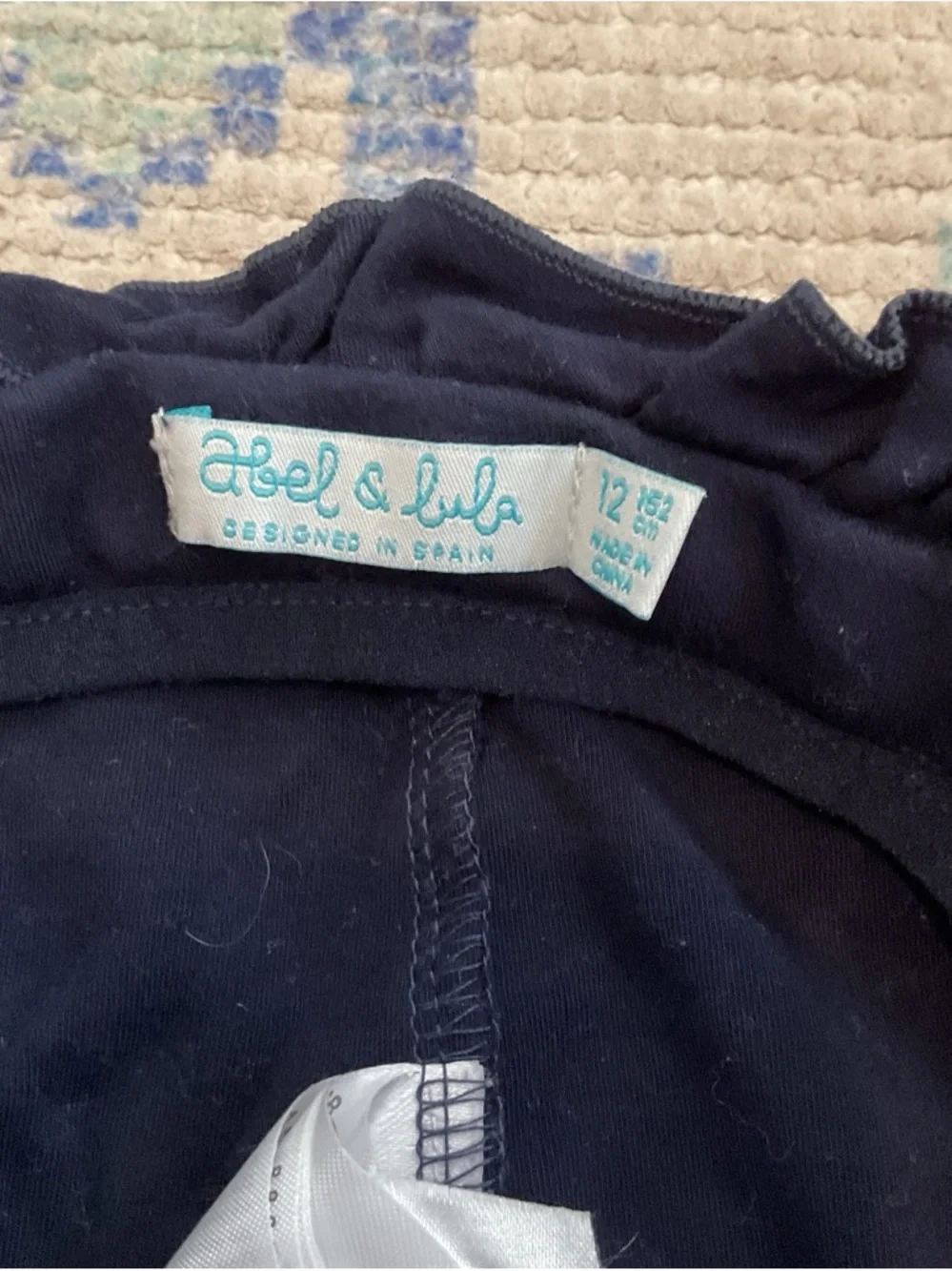 Girls' Navy Paperbag Waist Dress Pants by (No Brand)